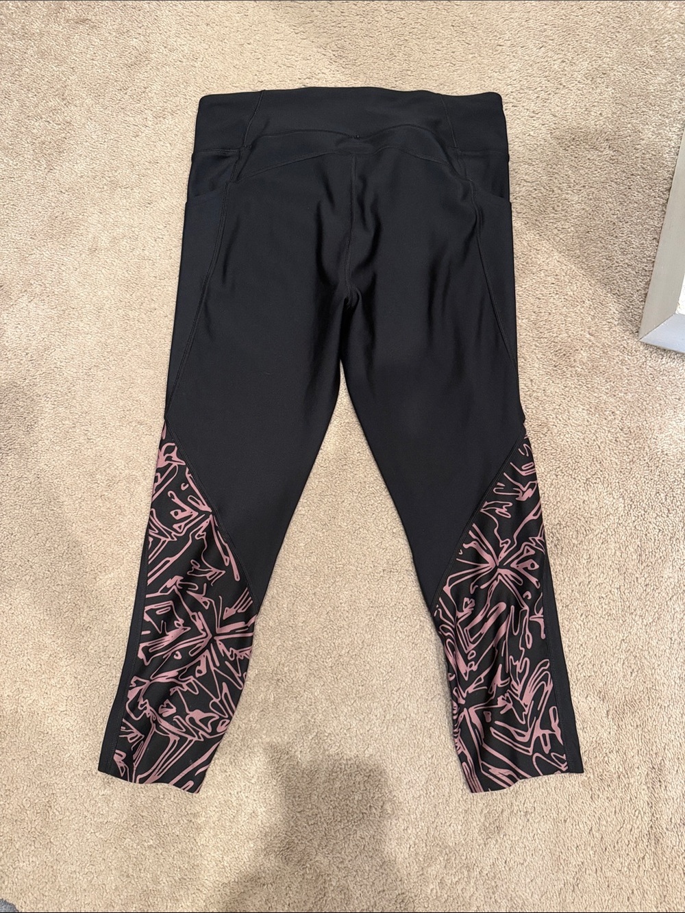 Under Armour womens Heatgear Armour Inset Ankle Crop Print Capri - Picture 4 of 6